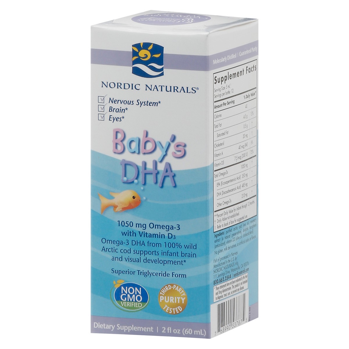 slide 11 of 14, Nordic Naturals Baby's Dha With D3 Omega-3, 2 oz