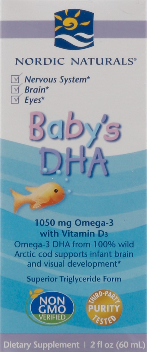 slide 1 of 14, Nordic Naturals Baby's Dha With D3 Omega-3, 2 oz