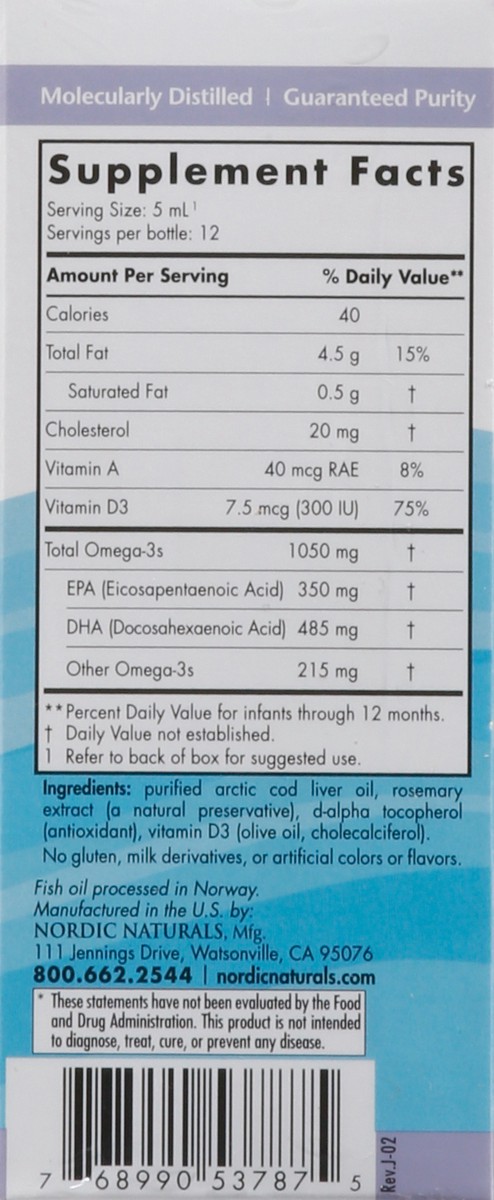 slide 5 of 14, Nordic Naturals Baby's Dha With D3 Omega-3, 2 oz