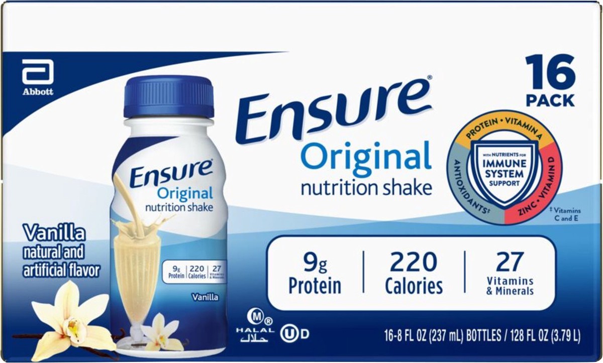 slide 4 of 4, Ensure Complete Balanced Nutrition Nutritional Shake - Vanilla, 16 ct; 8 oz