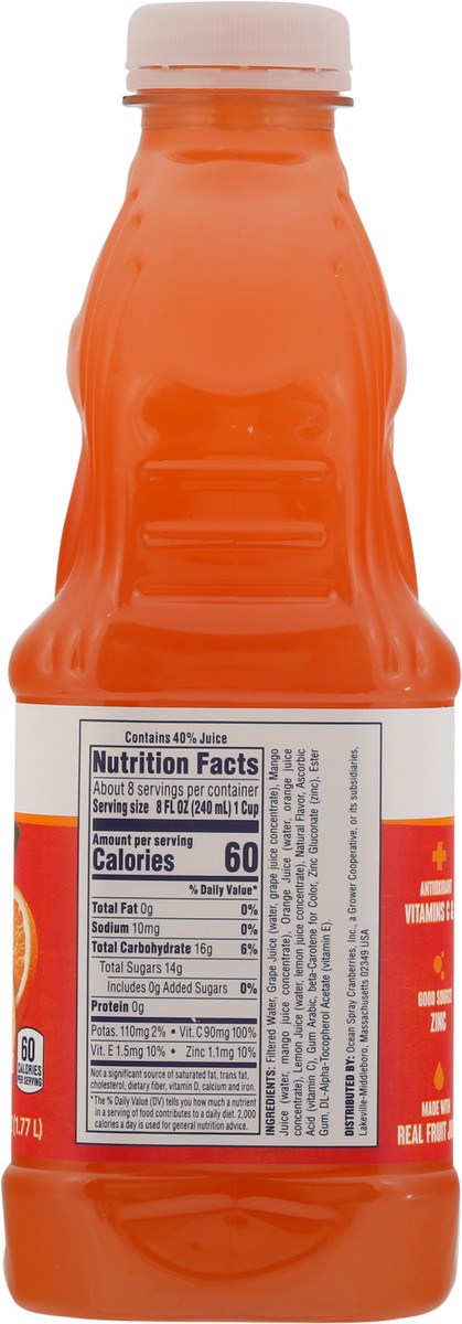 slide 5 of 9, Ocean Spray Immuni+Y Orange Mango Flavor Juice Drink 60 fl oz, 60 fl oz