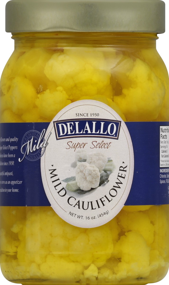 slide 2 of 2, DeLallo Mild Cauliflower, 16 oz