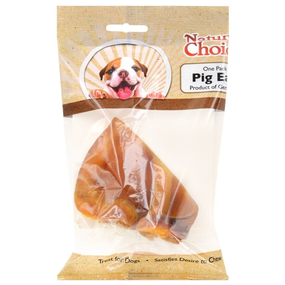 slide 1 of 1, Nature's Choice Pig Ear Dog Tr, 1 ct