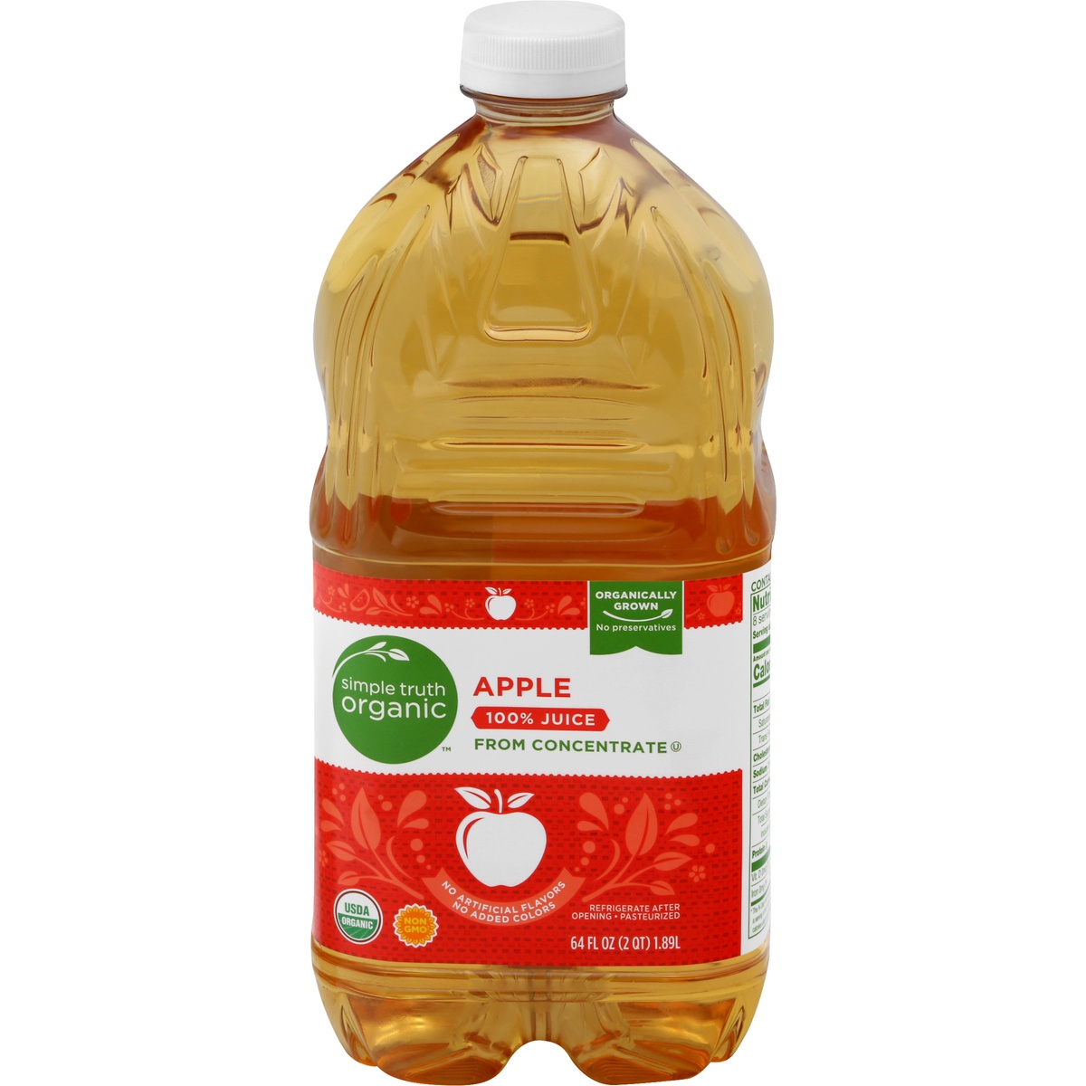 slide 1 of 1, Simple Truth Organic 100% Apple Juice, 64 fl oz