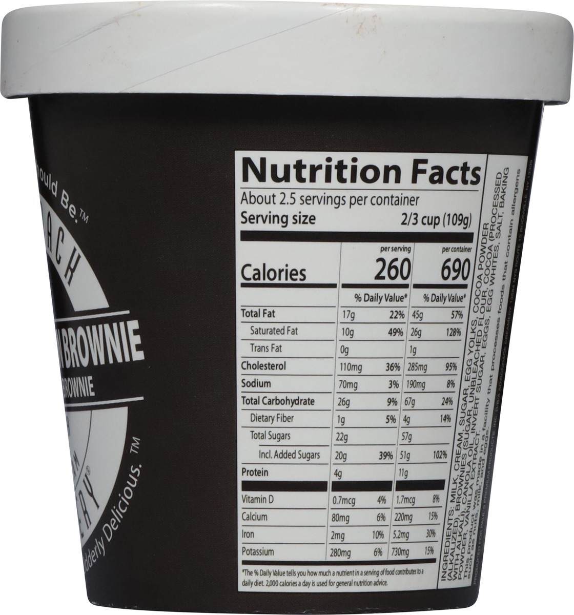 slide 6 of 13, Adirondack Creamery Black Mountain Brownie French Ice Cream 14 fl oz, 14 fl oz