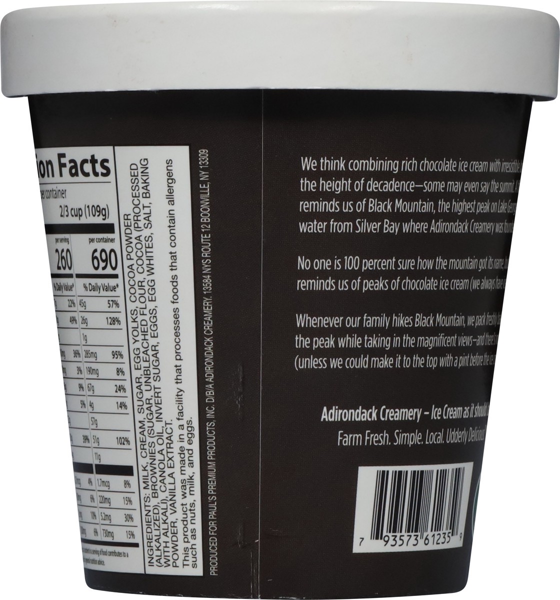 slide 13 of 13, Adirondack Creamery Black Mountain Brownie French Ice Cream 14 fl oz, 14 fl oz