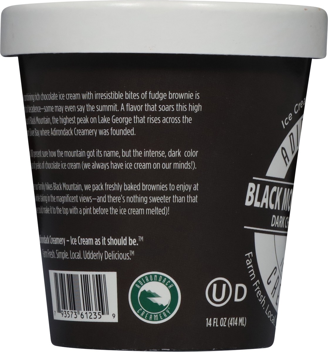 slide 10 of 13, Adirondack Creamery Black Mountain Brownie French Ice Cream 14 fl oz, 14 fl oz