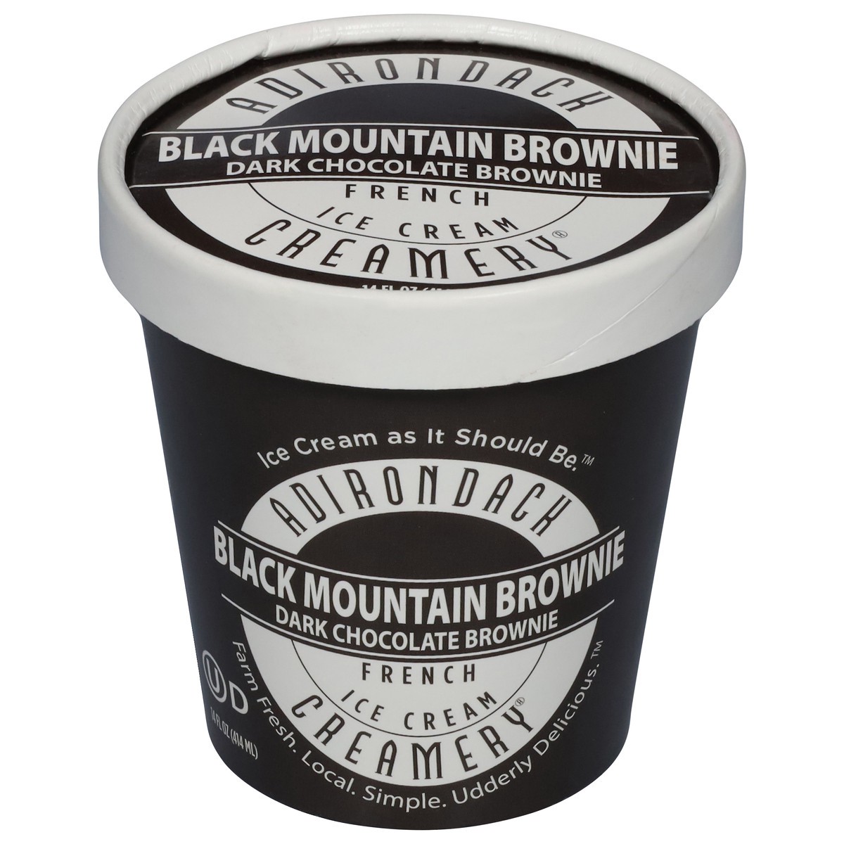 slide 8 of 13, Adirondack Creamery Black Mountain Brownie French Ice Cream 14 fl oz, 14 fl oz