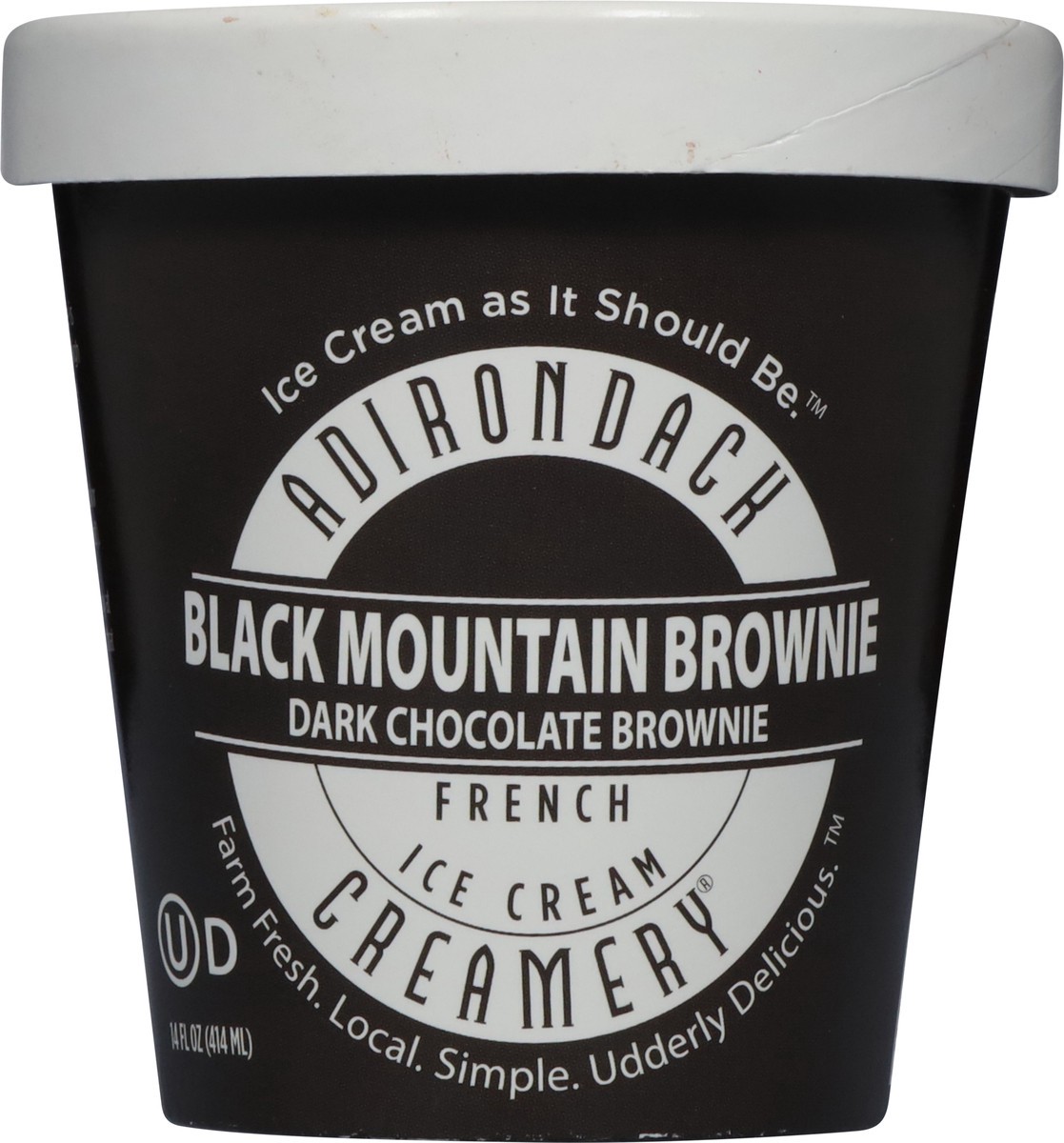 slide 3 of 13, Adirondack Creamery Black Mountain Brownie French Ice Cream 14 fl oz, 14 fl oz
