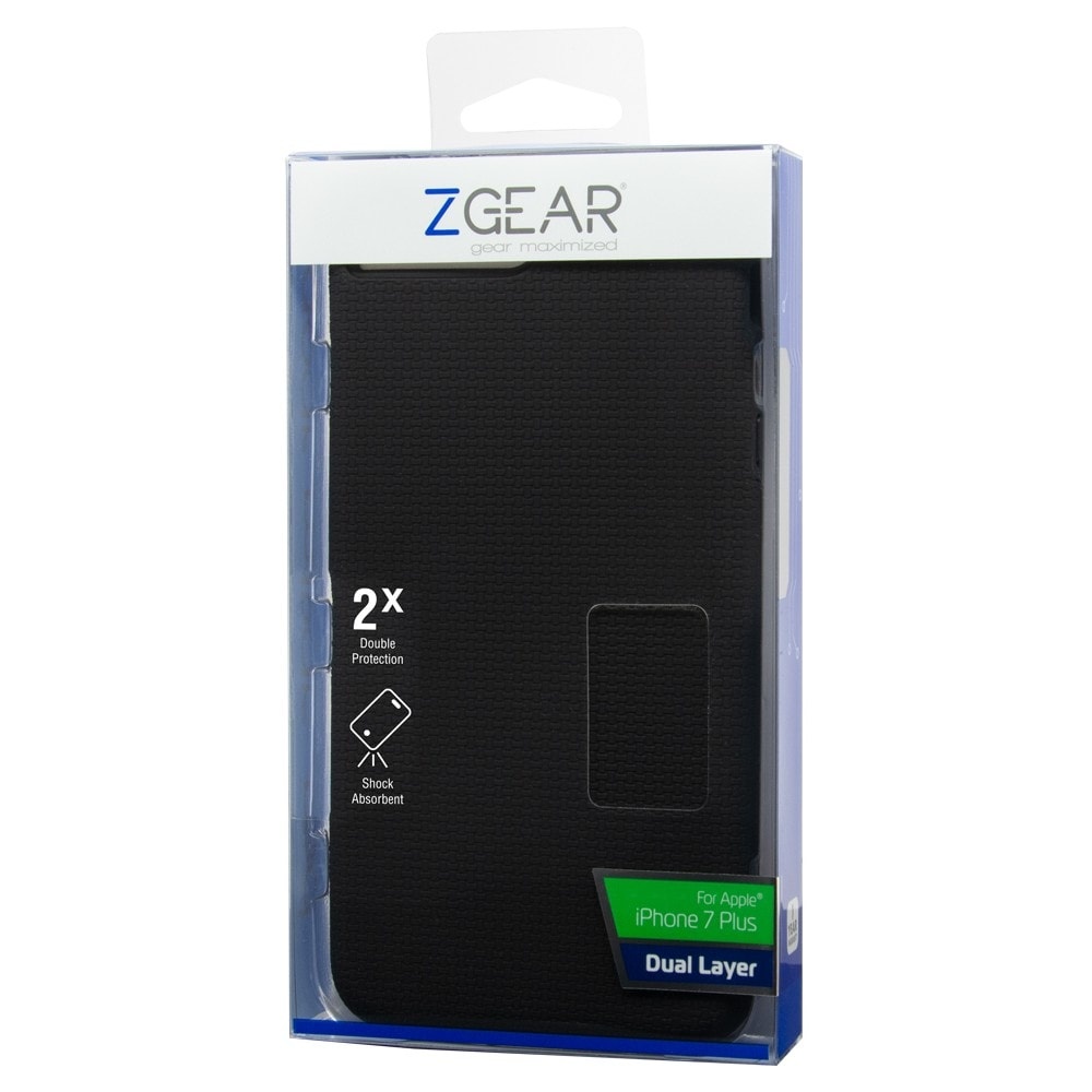 slide 1 of 1, Zgear Dual Layer Iphone 7 Plus Case - Black, 1 ct