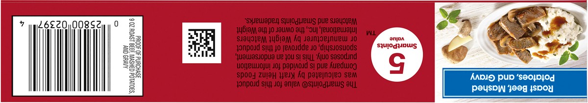 slide 3 of 14, Smart Ones Roast Beef, Mashed Potatoes & Gravy with Portabella Mushrooms Frozen Meal, 9 oz Box, 9 oz