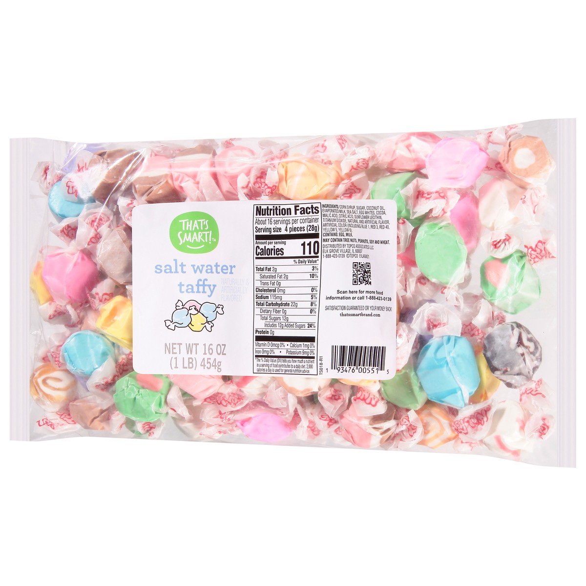 slide 3 of 9, That's Smart! Salt Water Taffy Candy - 16 oz, 16 oz