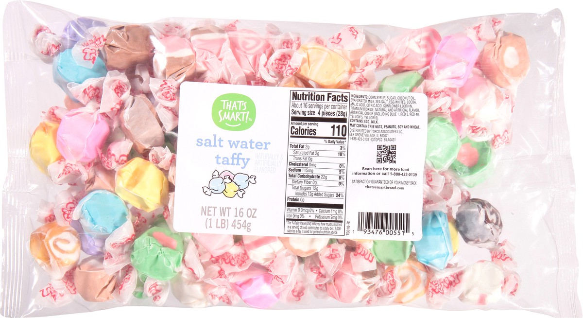 slide 9 of 9, That's Smart! Salt Water Taffy Candy - 16 oz, 16 oz
