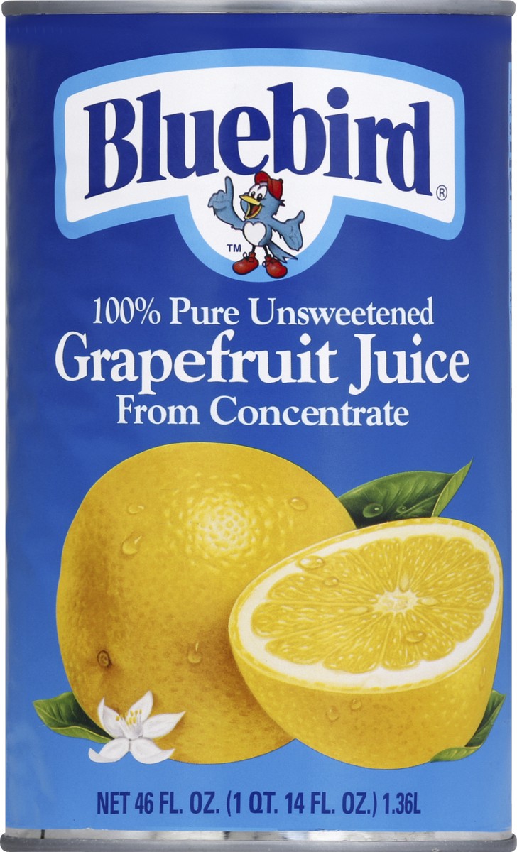 slide 6 of 7, Blue Bird Grapefruit Juice 46 oz, 46 oz