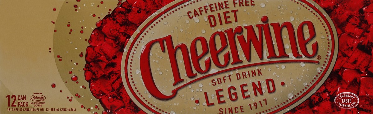 slide 1 of 7, Cheerwine Soft Drink 12 ea, 12 ct