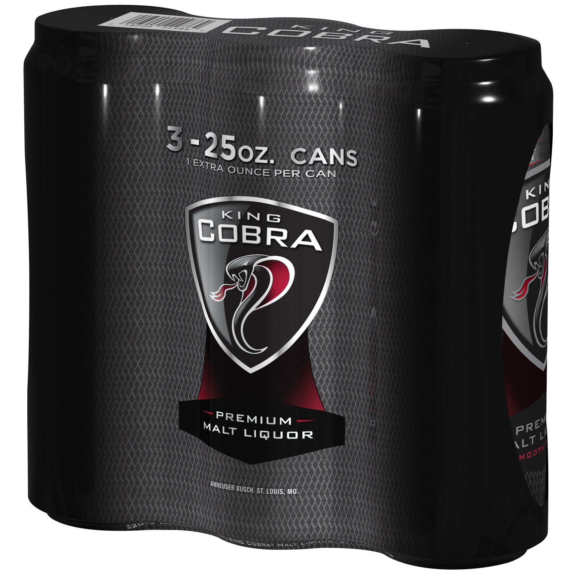 slide 3 of 3, King Cobra Malt Liquor, 3 Pack 25 fl. oz. Cans, 25 oz