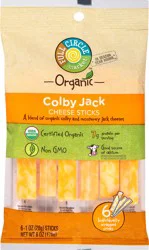 Full Circle Market Organic Colby Jack Cheese Sticks 6 ea