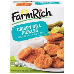 Farm Rich Crispy Dill Pickle Slices, 19 oz (Frozen Snacks and Appetizers)