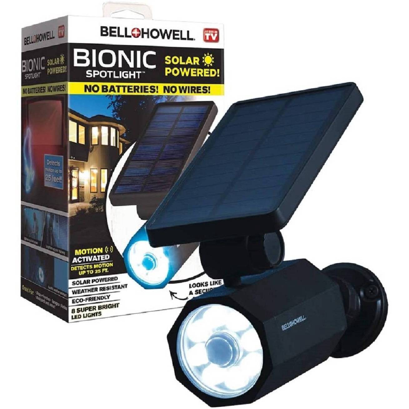 slide 1 of 6, Bell + Howell ASOTV Bell and Howell Solar Bionic Spotlight, 1 ct