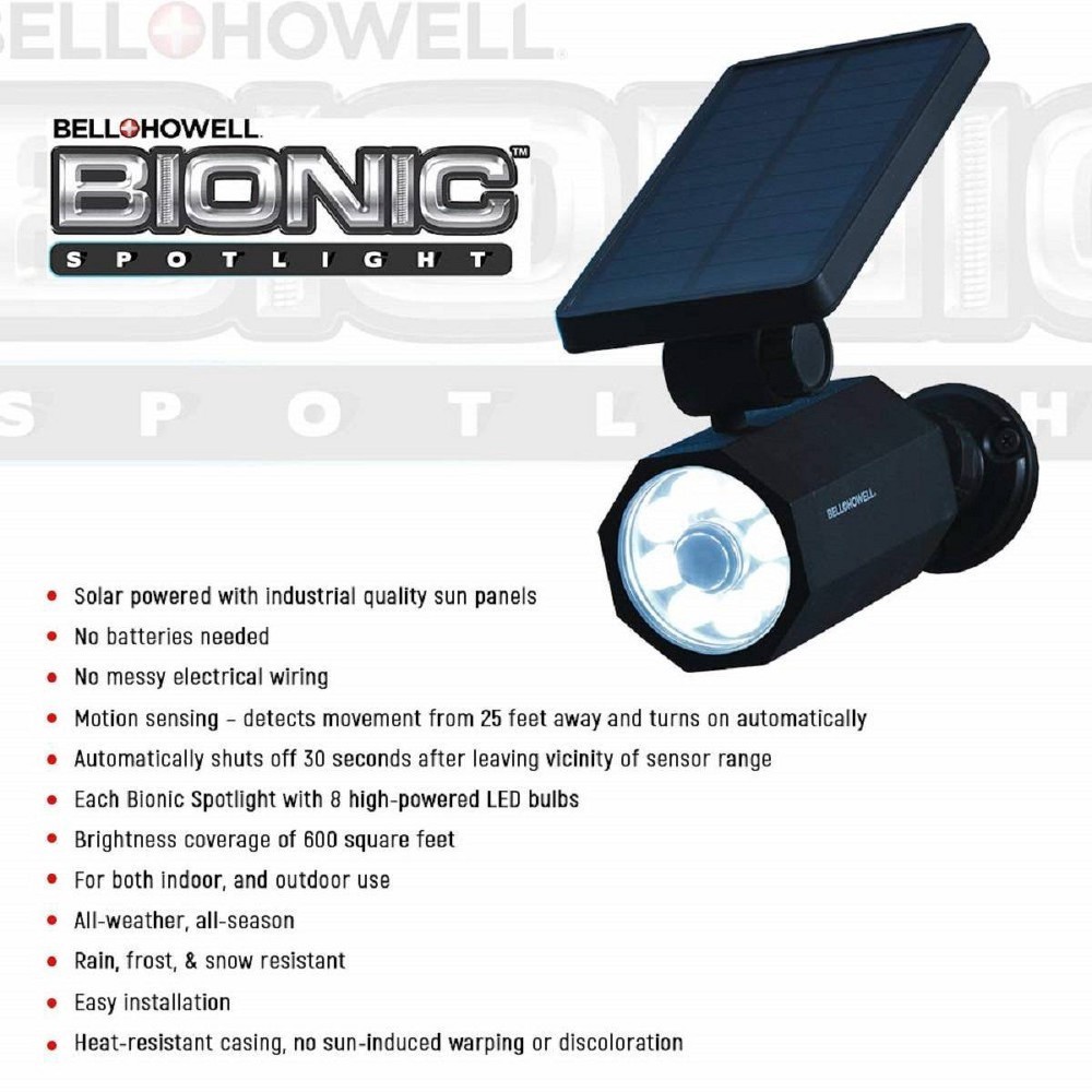 slide 6 of 6, Bell + Howell ASOTV Bell and Howell Solar Bionic Spotlight, 1 ct