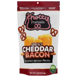 Knotty Pretzels Smoky Cheddar Bacon Pretzels - 7.5 oz