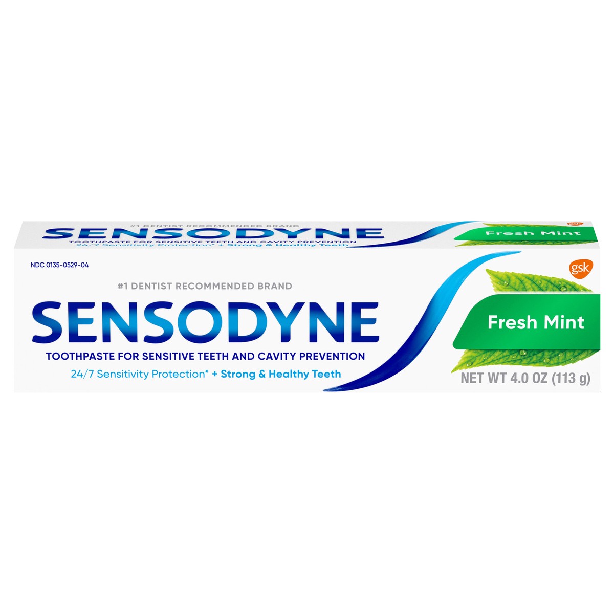 slide 1 of 4, Sensodyne Fresh Mint Cavity Prevention and Sensitivity Relief Toothpaste - 4 Ounces, 4 oz