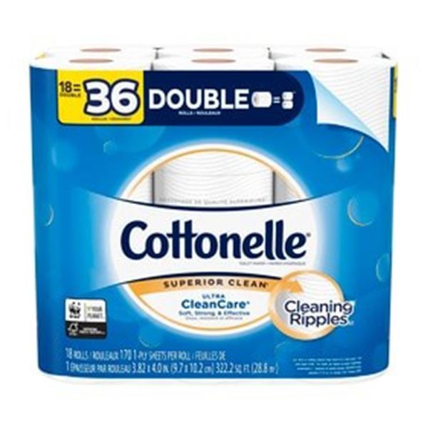 slide 1 of 1, Cottonelle Ultra Comfort Care Double Roll Toilet Paper, 291.6 sq ft