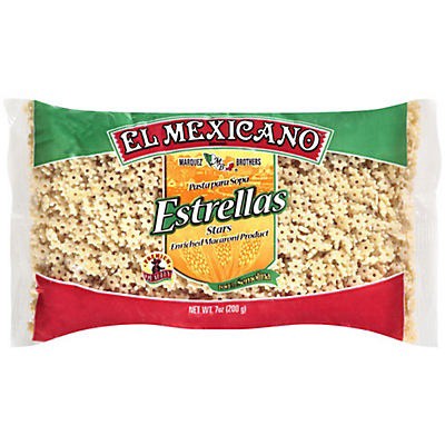 slide 1 of 1, El Mexicano Estrellas Pasta Stars, 7 oz