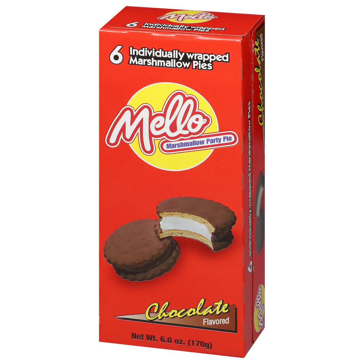 slide 10 of 16, Mello Chocolate Flavored Marshmallow Party Pie 6 ea, 6 ct