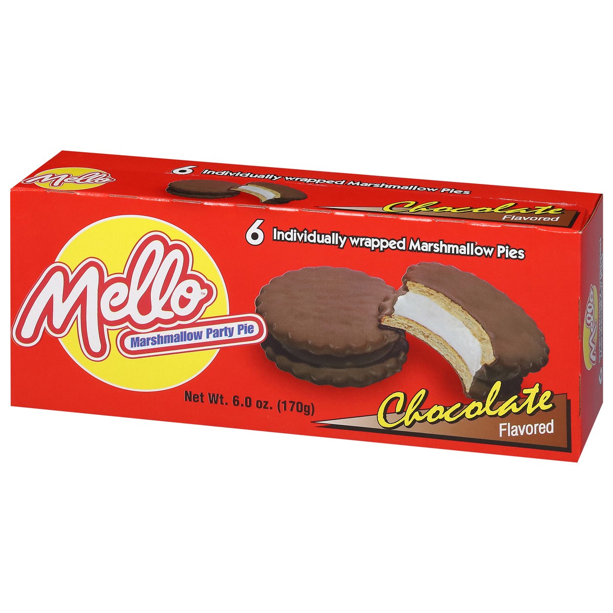 slide 7 of 16, Mello Chocolate Flavored Marshmallow Party Pie 6 ea, 6 ct