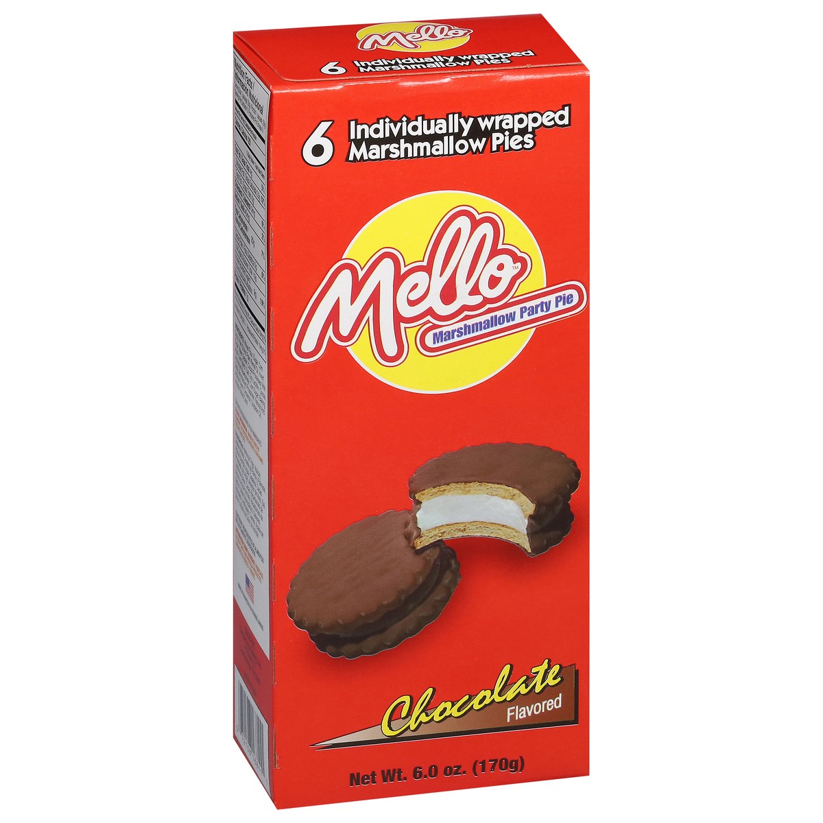 slide 6 of 16, Mello Chocolate Flavored Marshmallow Party Pie 6 ea, 6 ct