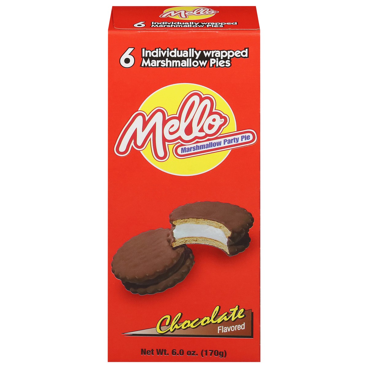 slide 15 of 16, Mello Chocolate Flavored Marshmallow Party Pie 6 ea, 6 ct