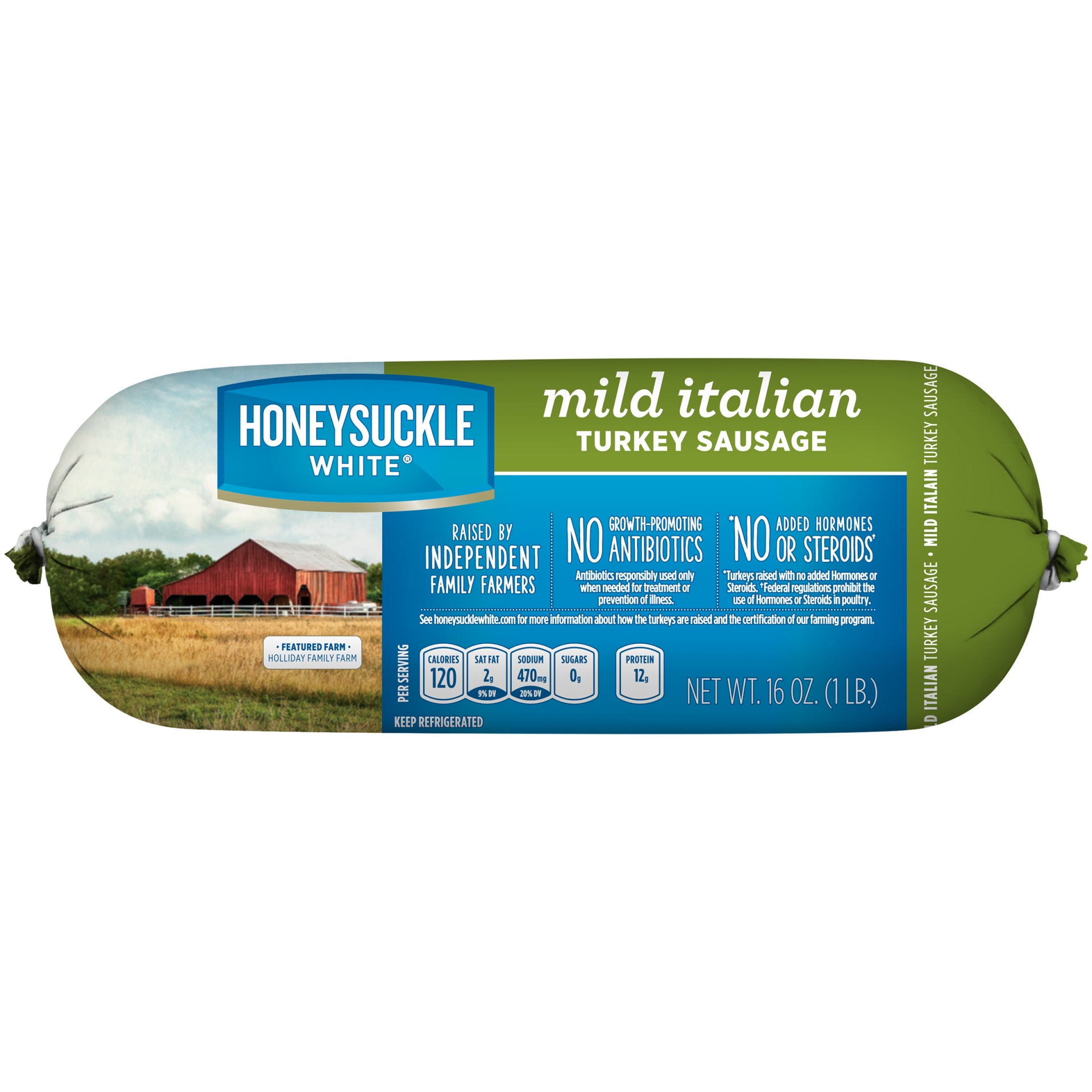 slide 1 of 5, Honeysuckle White Mild Italian Turkey Sausage, 1 lb
