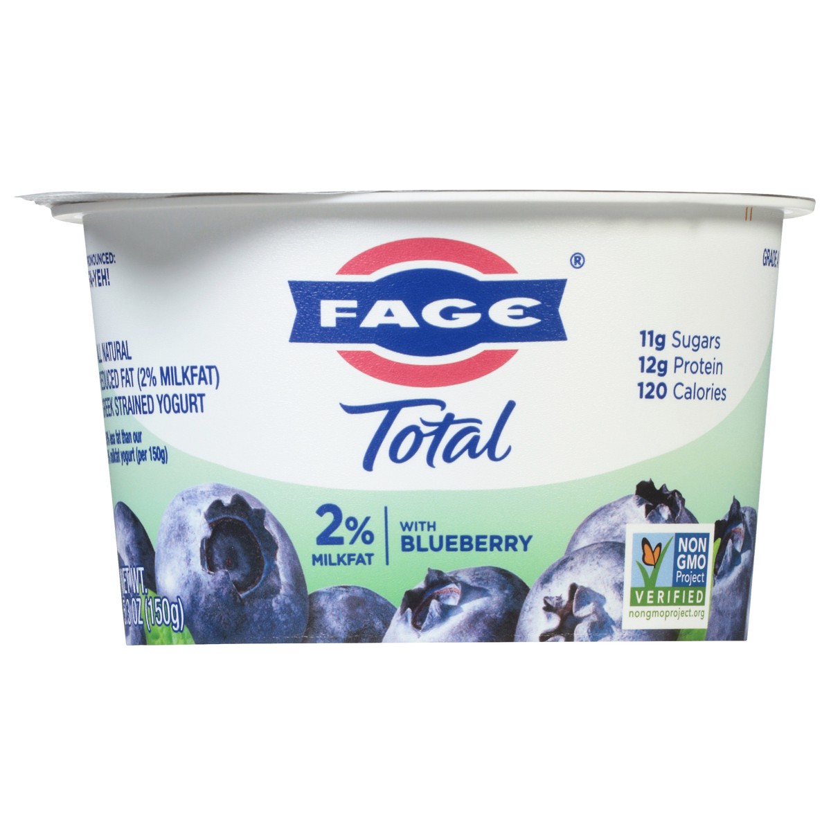 slide 5 of 14, Fage Total Greek Total 2% Greek Yogurt With Blueberry, 5.3 fl oz