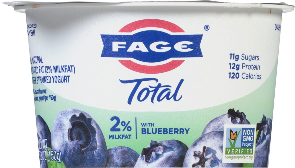 slide 8 of 14, Fage Total Greek Total 2% Greek Yogurt With Blueberry, 5.3 fl oz