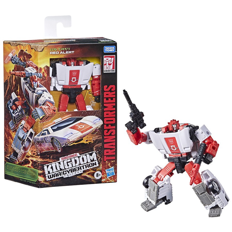 slide 2 of 4, Transformers Generations War for Cybertron: Kingdom Deluxe WFC-K38 Red Alert, 1 ct