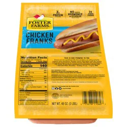 Foster Farms Chicken Franks, 48 oz