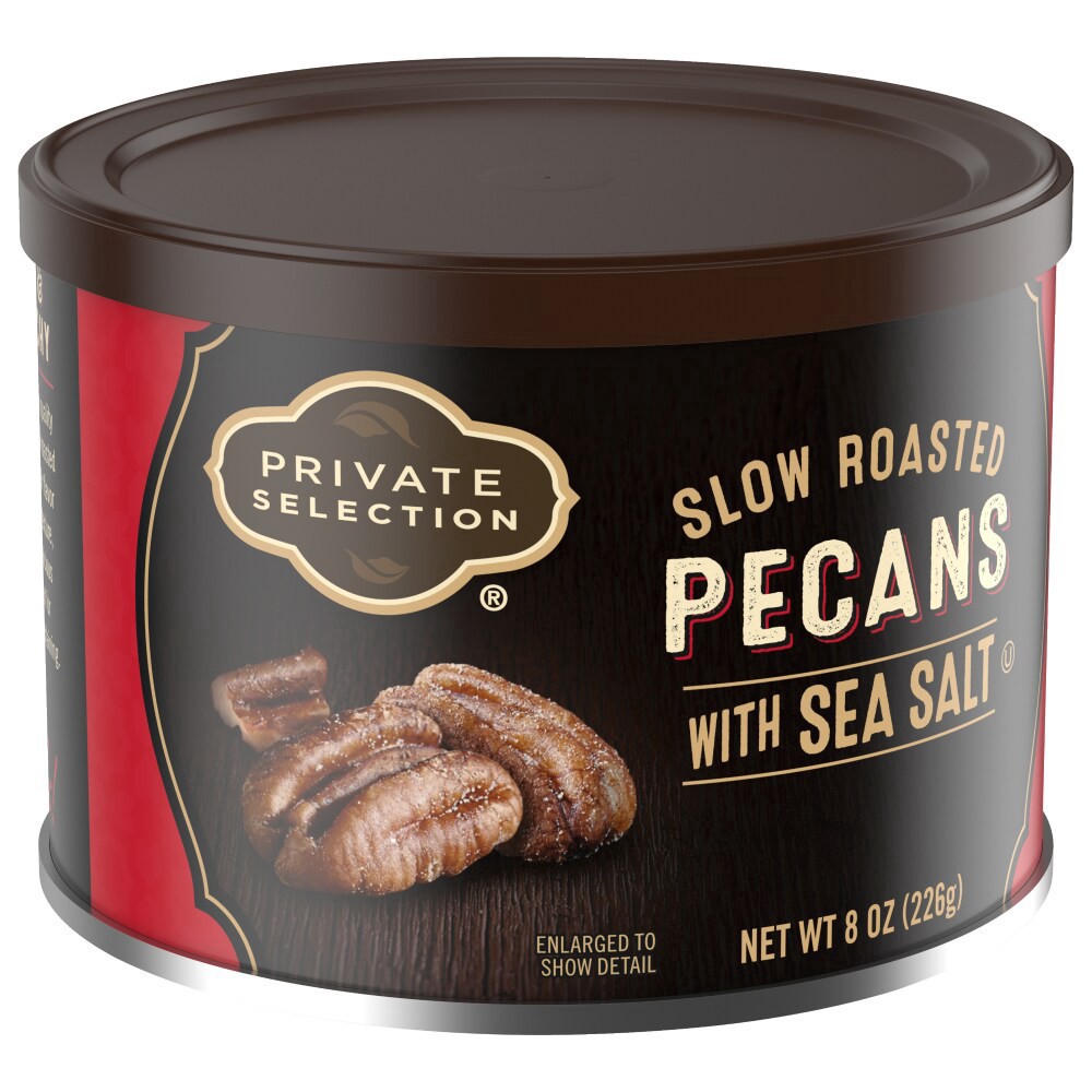 slide 3 of 6, Private Selection Slow Roasted Pecans, 8 oz