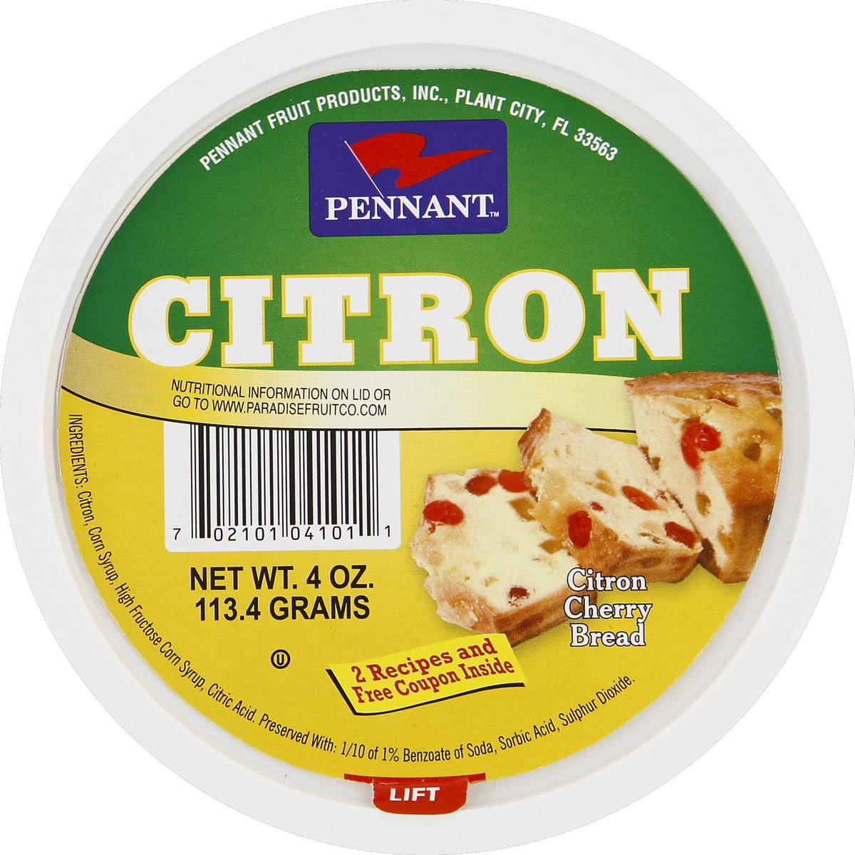 slide 2 of 3, Pennant Citron 4 oz, 4 oz
