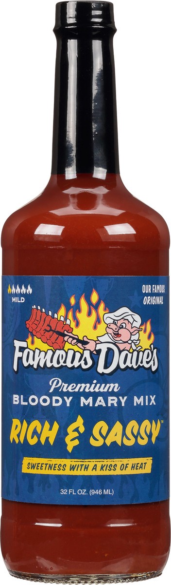 slide 11 of 14, Famous Dave's Rich & Sassy Premium Mild Bloody Mary Mix - 32 fl oz, 32 fl oz