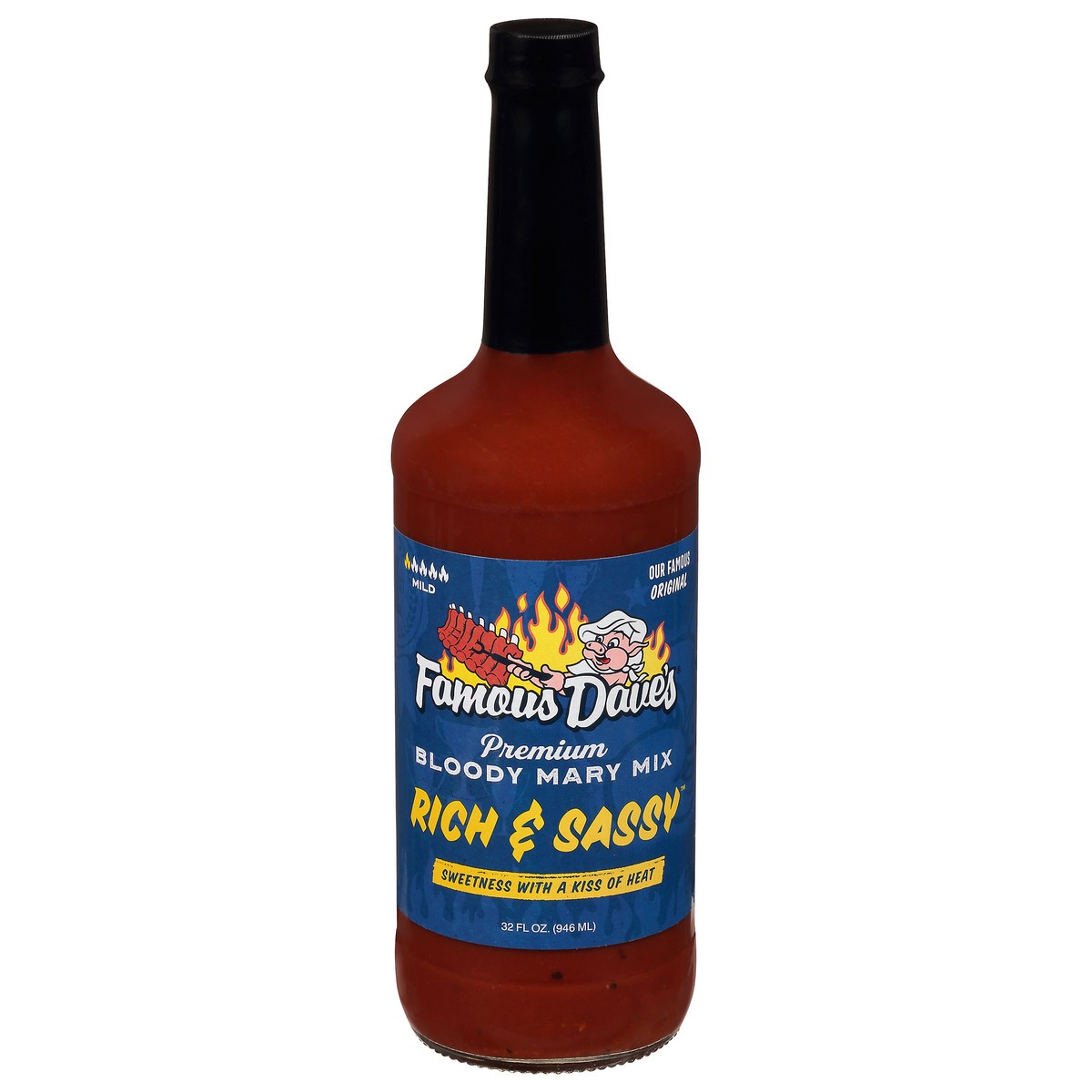 slide 12 of 14, Famous Dave's Rich & Sassy Premium Mild Bloody Mary Mix - 32 fl oz, 32 fl oz