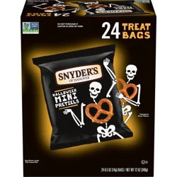 Snyder's of Hanover Mini Pretzels Halloween Treats Snack Packs, 24 ct