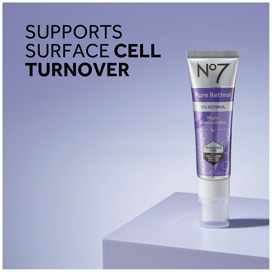 slide 5 of 5, No7 Pure Retinol 1% Concentrate, 1 oz