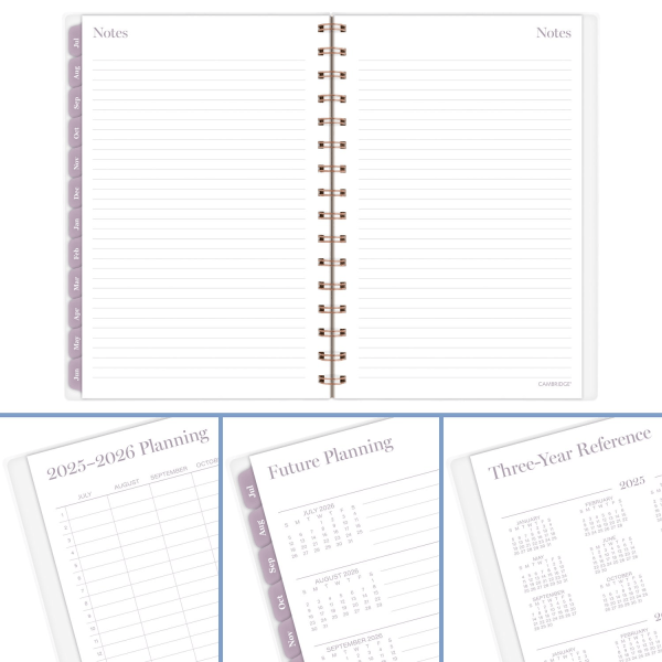 slide 9 of 10, Cambridge® Madison Academic 2025-2026 Customizable Weekly Monthly Planner, Small, 5 1/2"" x 8 1/2"", 1 ct