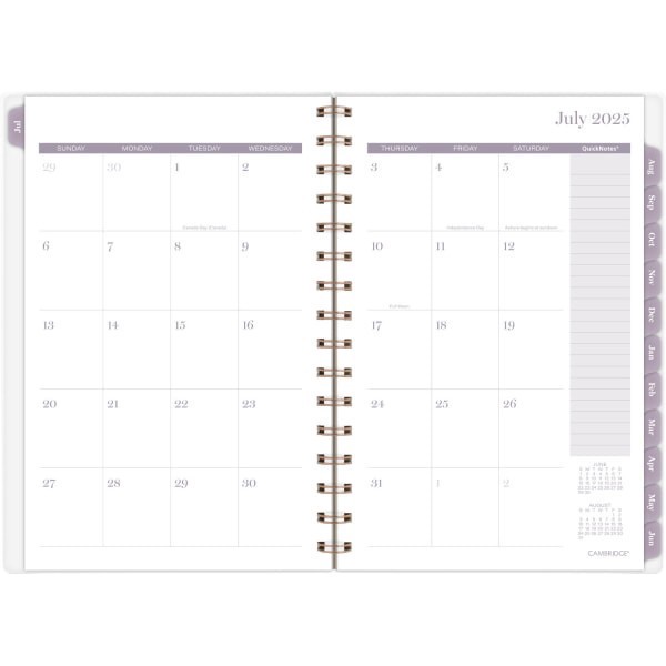slide 7 of 10, Cambridge® Madison Academic 2025-2026 Customizable Weekly Monthly Planner, Small, 5 1/2"" x 8 1/2"", 1 ct