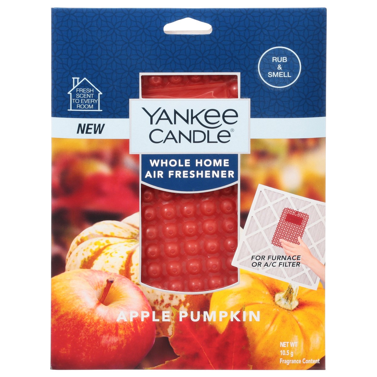 slide 1 of 9, Yankee Candle Whole Home Apple Pumpkin Air Freshener 10.5 g, 10.50 g