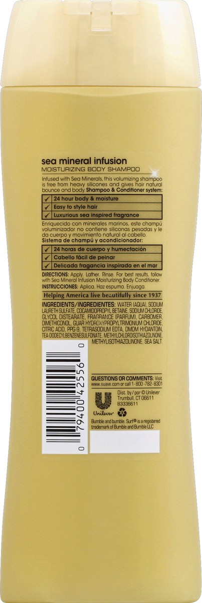 slide 6 of 6, Suave Professionals Sea Mineral Infusion Moisturizing Body Shampoo, 12.6 fl oz