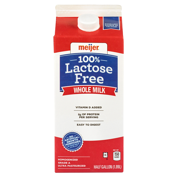 slide 1 of 1, Meijer Lactose Free Whole Milk, 64 fl oz