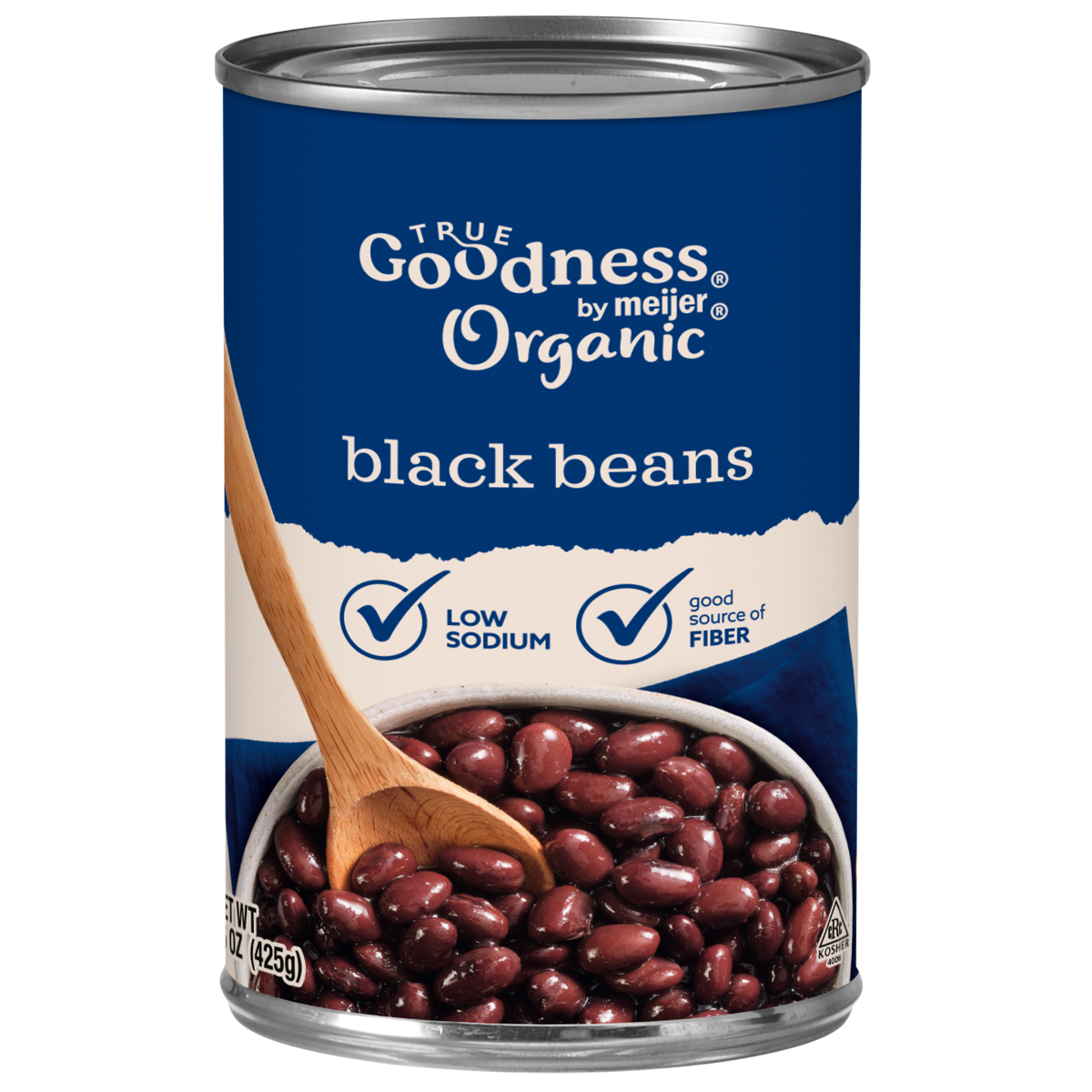 slide 1 of 9, True Goodness Organic Black Beans, 15 oz