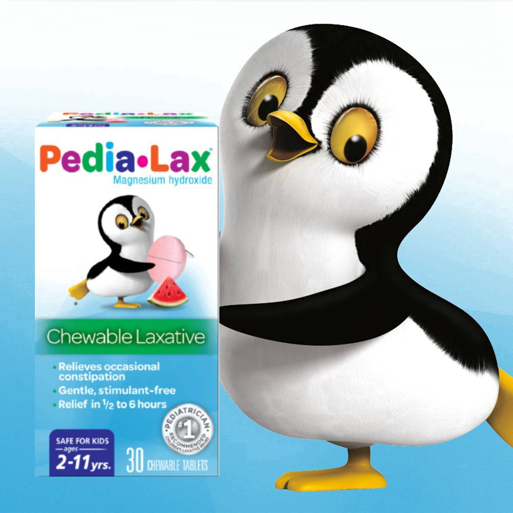 slide 19 of 114, Pedia-Lax Laxative Chewable Tablets for Kids, Ages 2-11, Watermelon Flavor, 30 CT, 30 ct